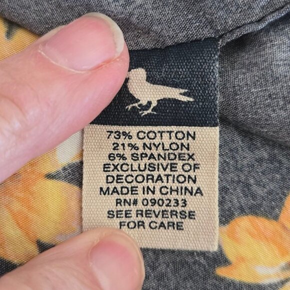 Modern Amusement Mens Hawaiian Floral Button-Up Shirt Short Sleeve Navy S - Picture 5 of 9